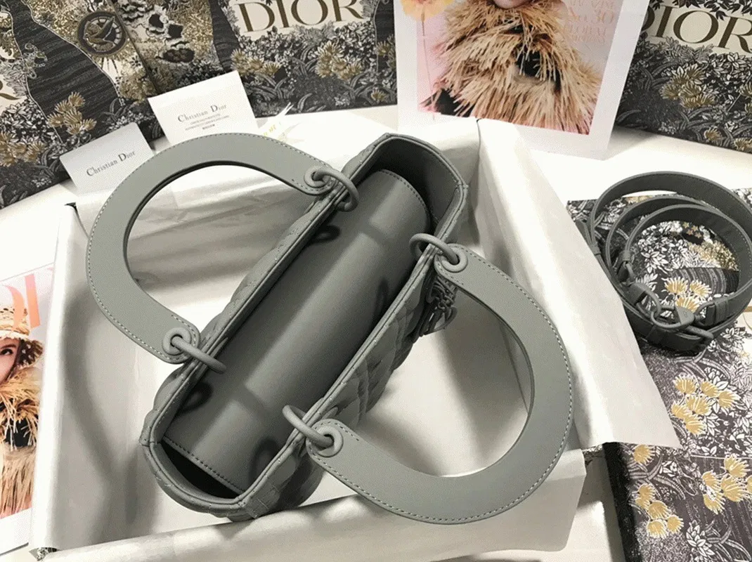 Dior Lady Dior Medium Bag in Grey — image 6