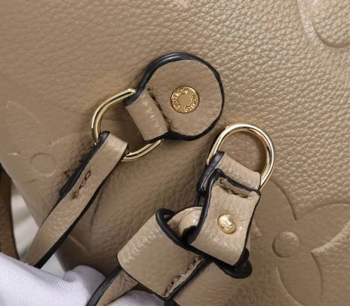 Louis Vuitton Monogram Empreinte Neverfull MM Tote In Beige — image 9