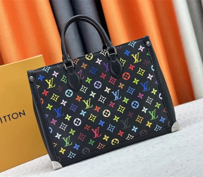 Louis Vuitton X TM Multicolored Onthego MM In Black — image 3