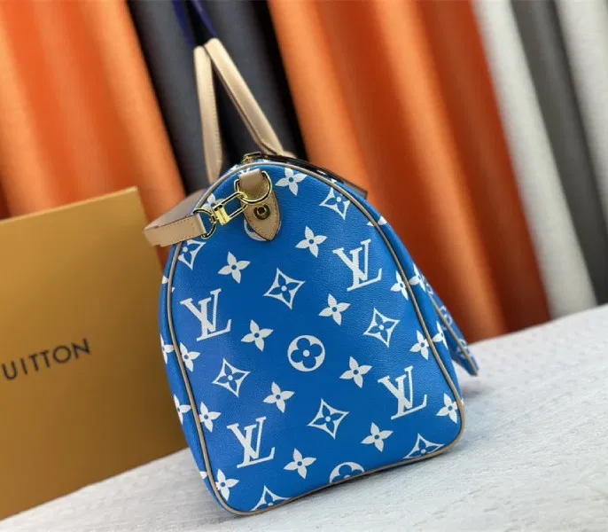 Louis Vuitton Speedy P9 Bandouliere 50 Bag In Blue — image 4