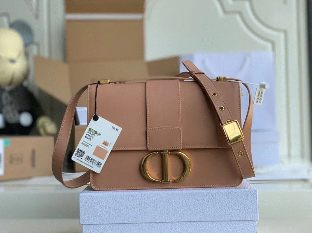 Dior 30 Montaigne Medium Bag Knockoff in Poudre Box Calfskin — image 7