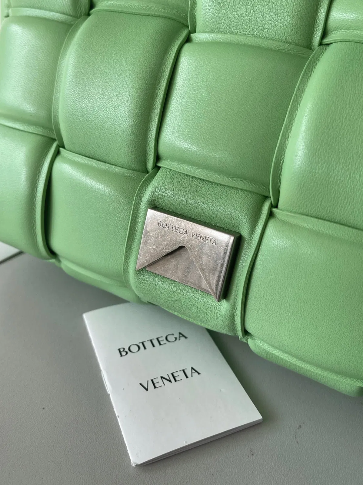 Top Quality Bottega Veneta Padded Cassette Bag In Acid Green — image 4