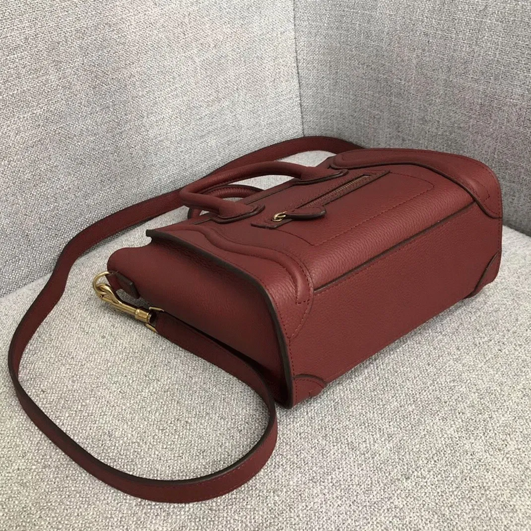 Celine Nano Luggage Tote Bag in Ruby — image 4