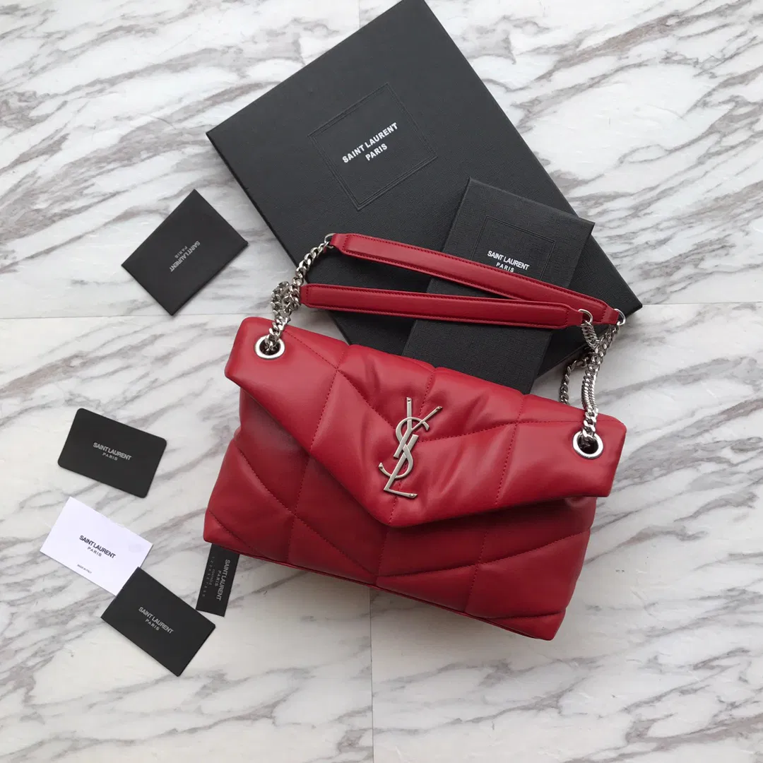 PUFFER MEDIUM BAG IN QUILTED LAMBSKIN — image 2