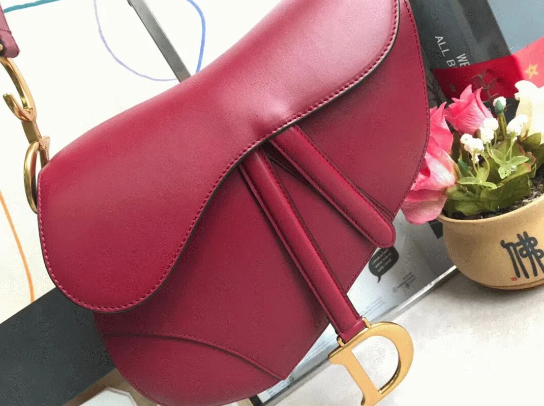 Dior Saddle Bag in Red Smooth Calfskin — image 5