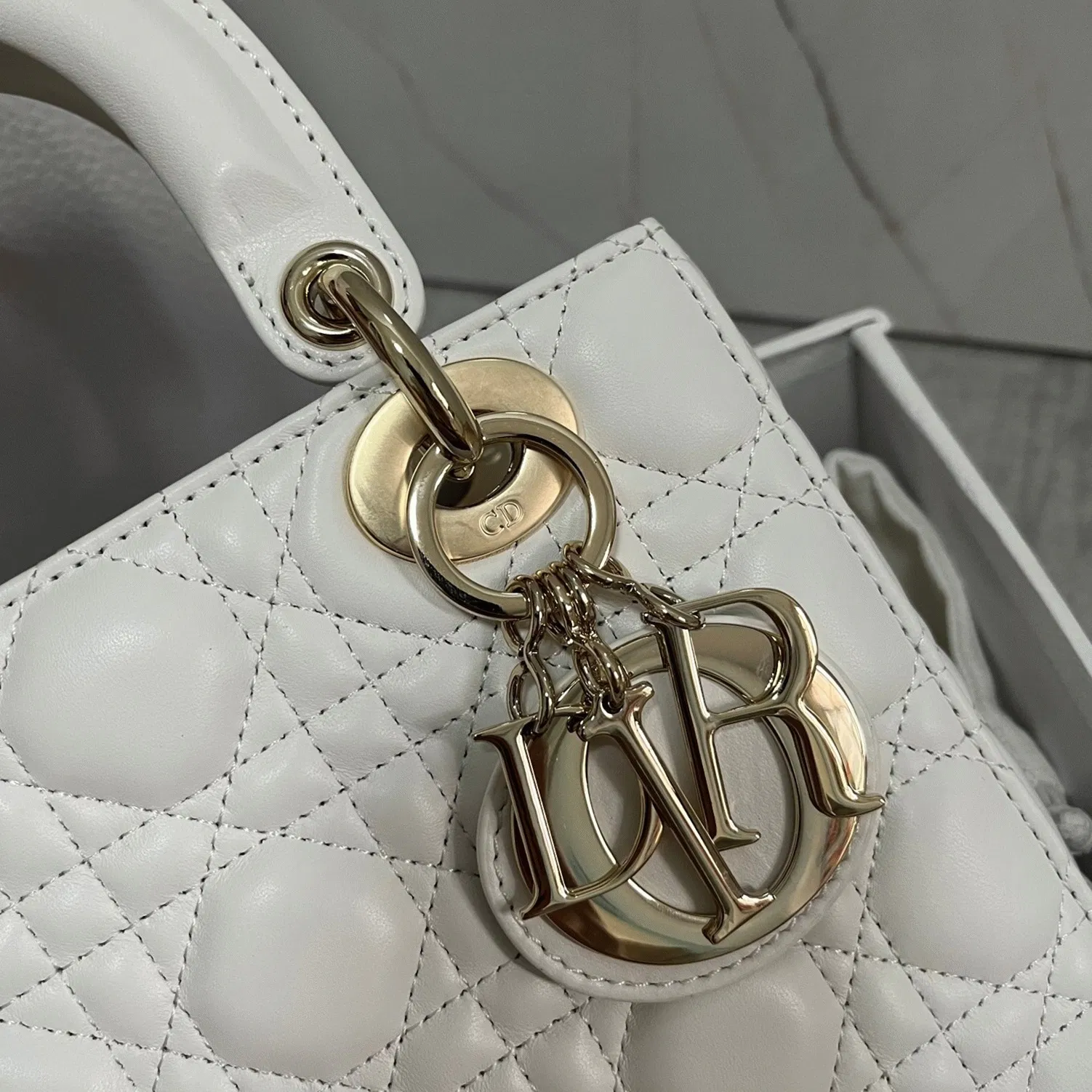 Dior Small Lady Dior My ABCDior Bag in White — image 3