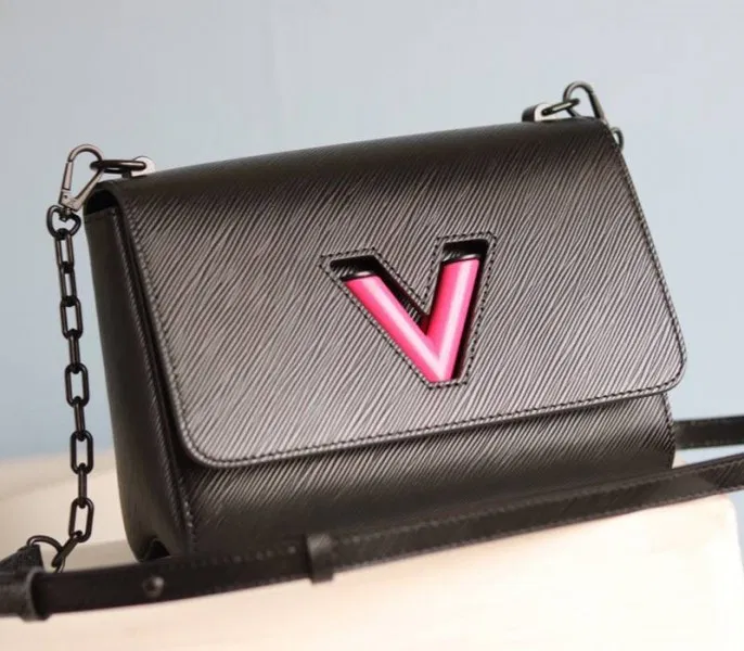 Louis Vuitton Epi Leather Twist MM Bag With Black Vibrant Pink Twist Lock — image 4