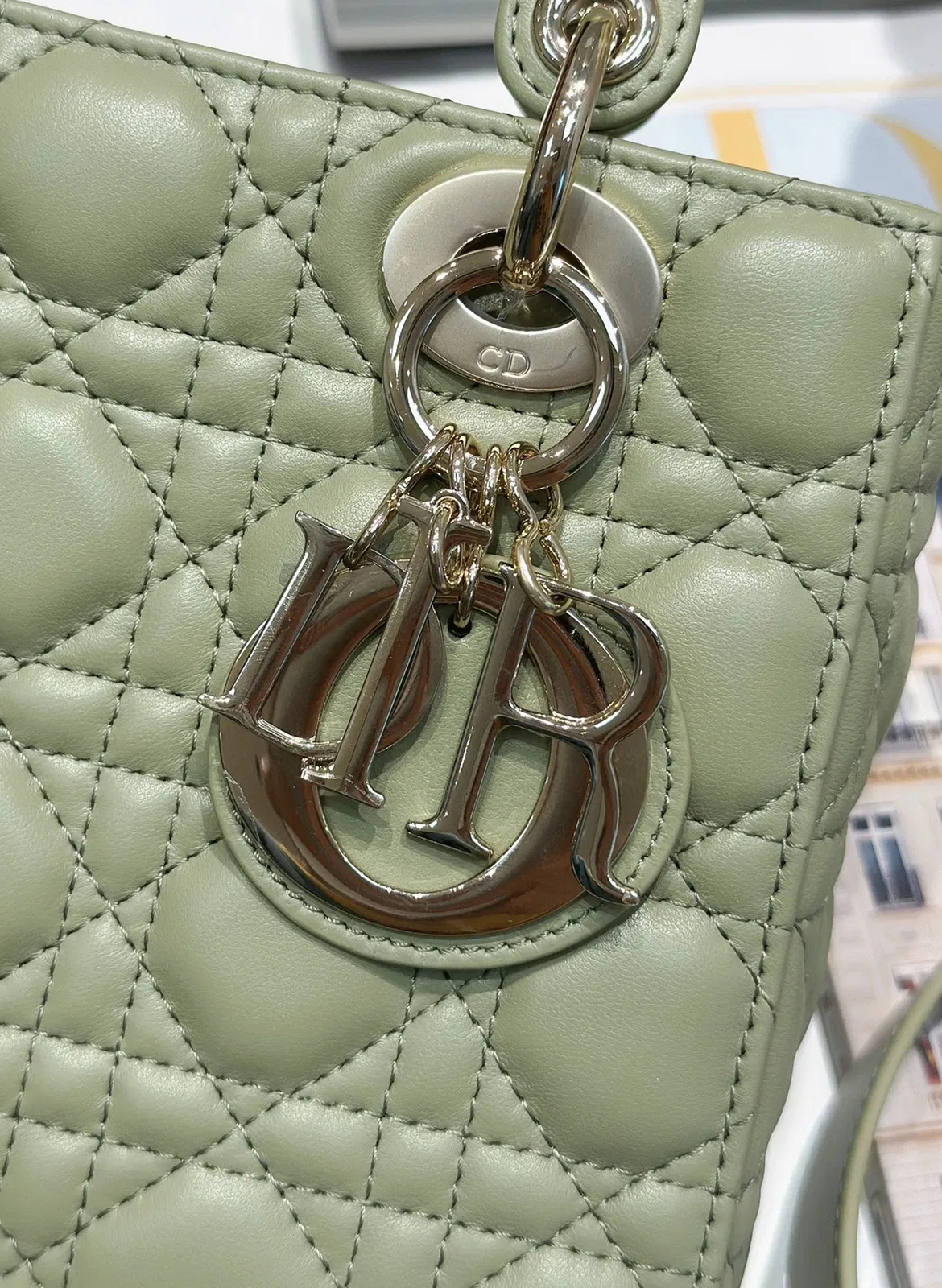 Dior Small Lady Dior My ABCDior Bag Knockoff in Ethereal Green — image 3
