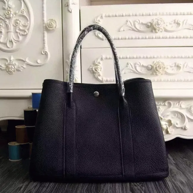 Black 1:1 Hermes Garden Party 36cm Everyday Tote