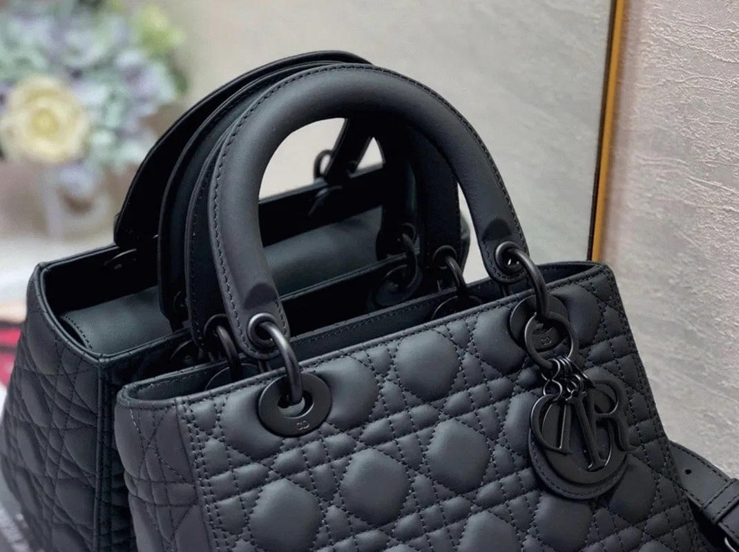 Dior Lady Dior Medium Bag in Black — image 6