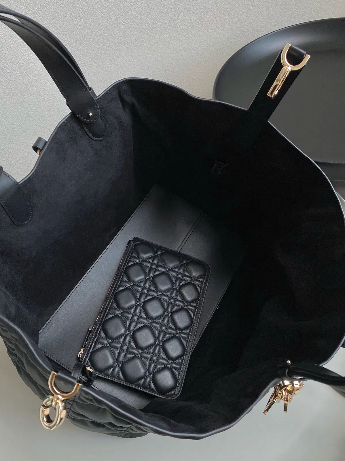 Dior Toujours Large Bag in Black Macrocannage Calfskin — image 6