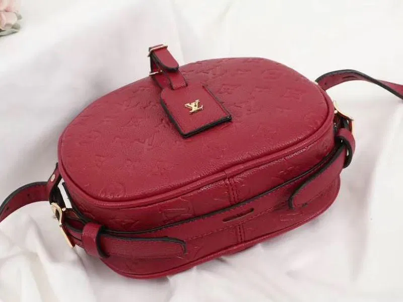 Louis Vuitton Monogram Empreinte Boite Chapeau Souple MM Bag In Red — image 4