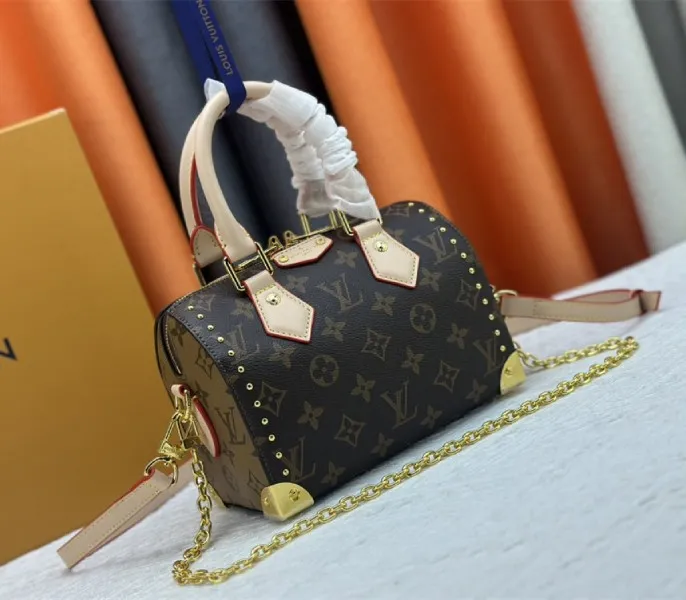 Louis Vuitton Monogram Canvas Cruise 2025 Speedy 20 Trunk Bag In Natural — image 2