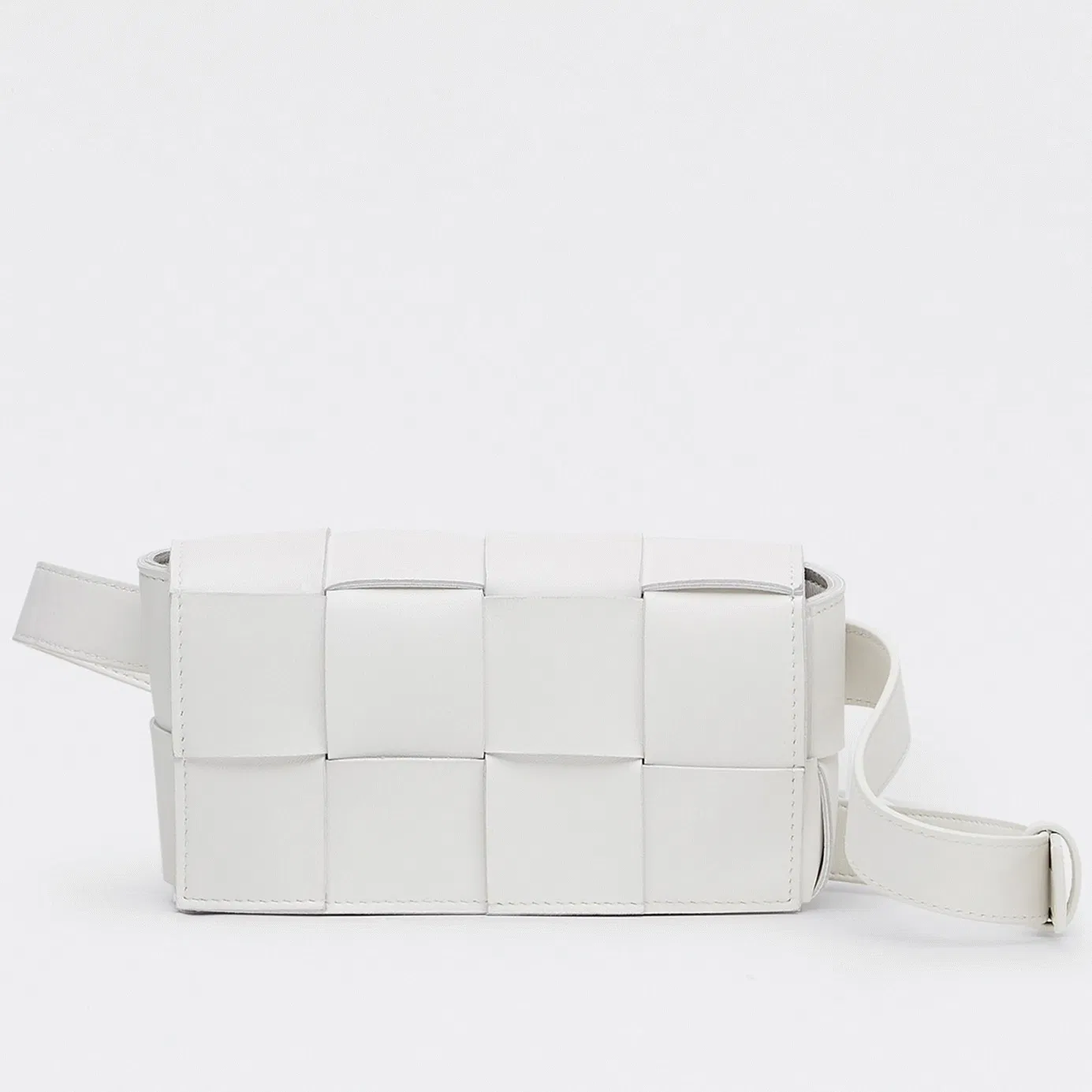Bottega Veneta Cassette Belt Bag White