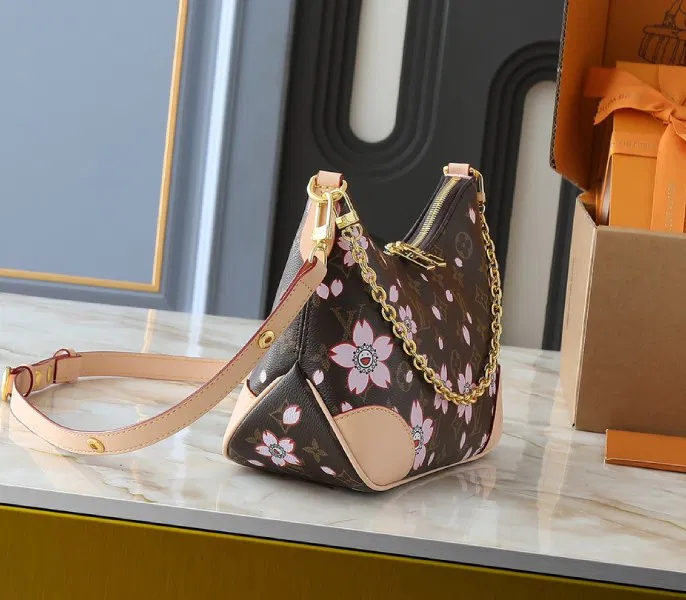 X TM Monogram Canvas Boulogne PM With Cherry Blossom — image 5
