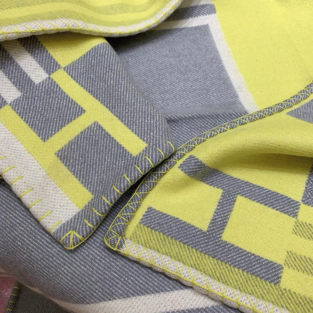 Top Hermes Ithaque blanket in tilleul wool and cashmere — image 6