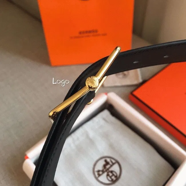 Hermes reversible saddle style belt in brown — image 2
