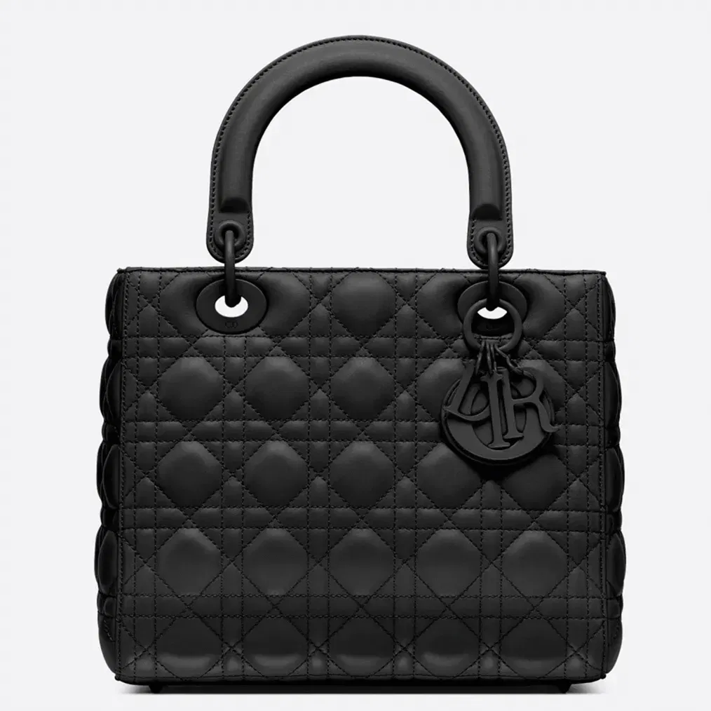 Dior Lady Dior Medium Bag in Black