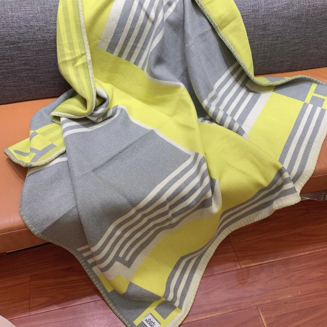 Top Hermes Ithaque blanket in tilleul wool and cashmere — image 9