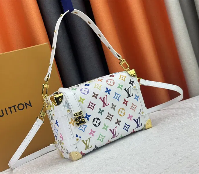 Louis Vuitton X TM Multicolored Side Trunk MM In White — image 2