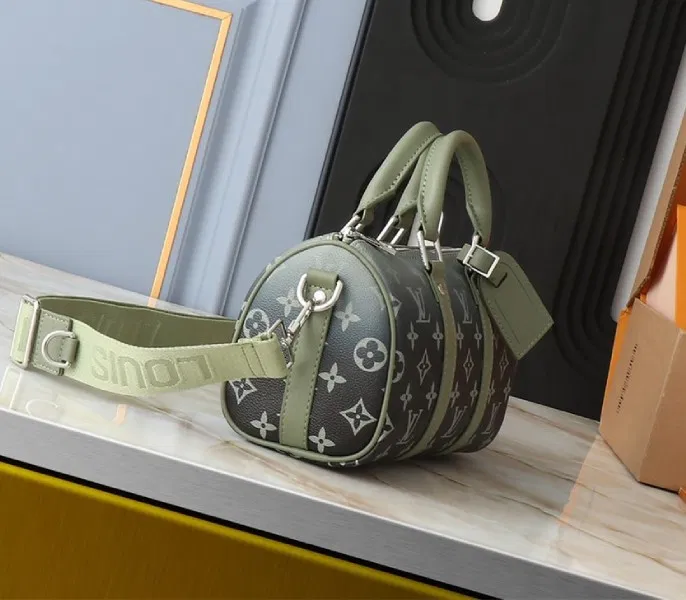 Louis Vuitton Monogram Gradient Canvas Keepall Bandouliere 25 City Bag In Khaki Green — image 3