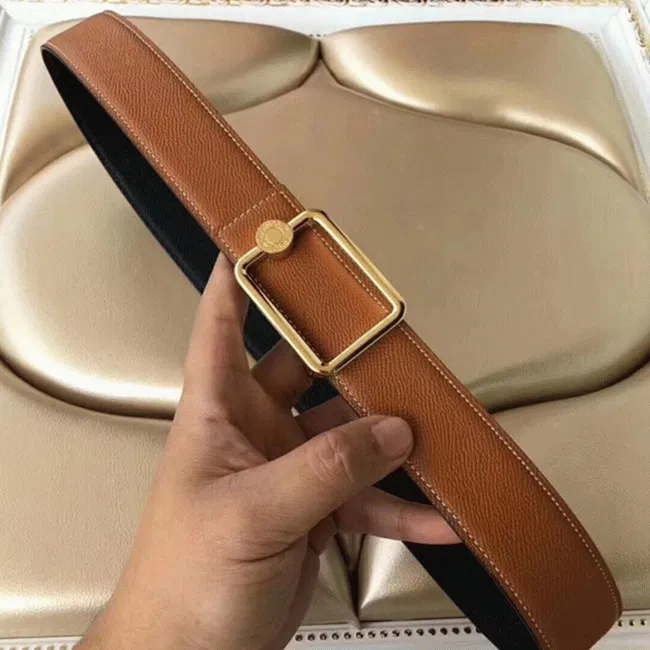 Brown designer Hermes Oscar buckle belt — image 2