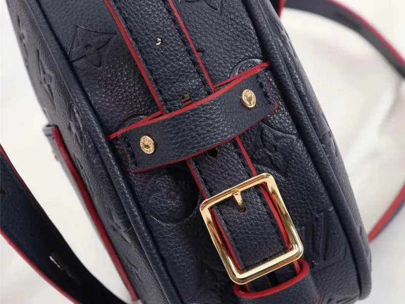Louis Vuitton Monogram Empreinte Boite Chapeau Souple MM Bag In Navy Blue — image 7