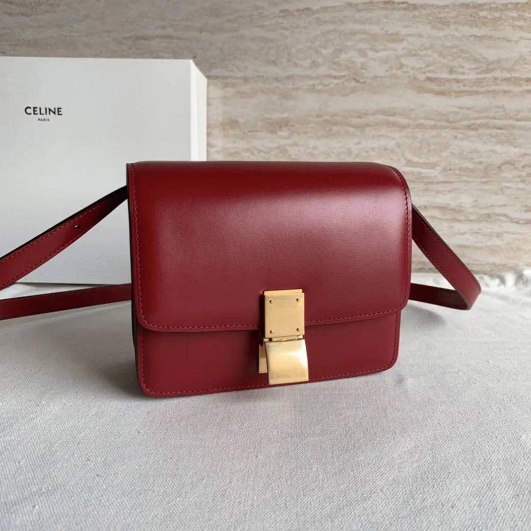 Top Quality Celine Classic Box Small Bag In Red — image 5