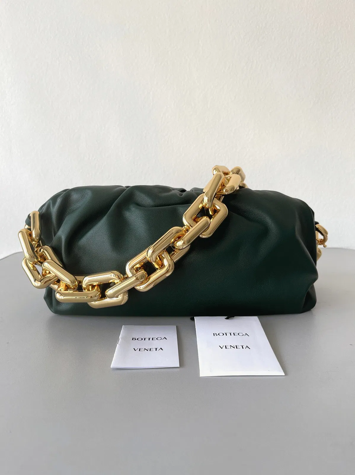 Knockoff Bottega Veneta The Chain Pouch Bag Raintree — image 2