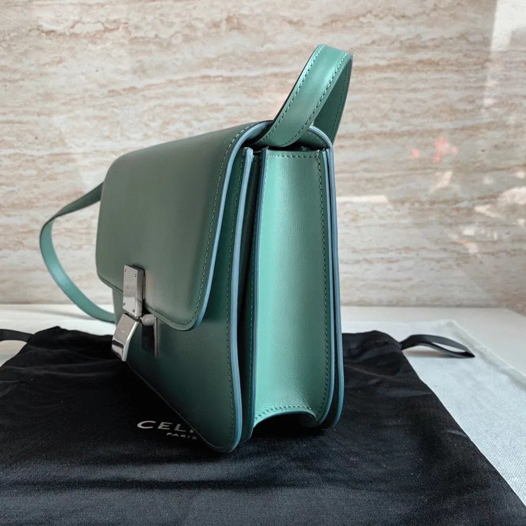 Top Quality Celine Classic Box Medium Bag In Celadon — image 4