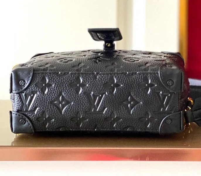 Louis Vuitton Monogram Empreinte Petite Malle Souple Handbag In Black — image 4
