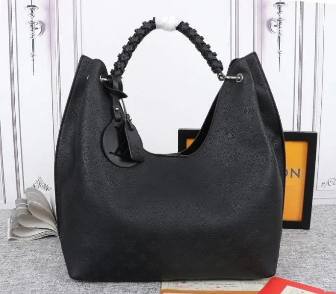 LV Mahina Carmel Hobo In Black
