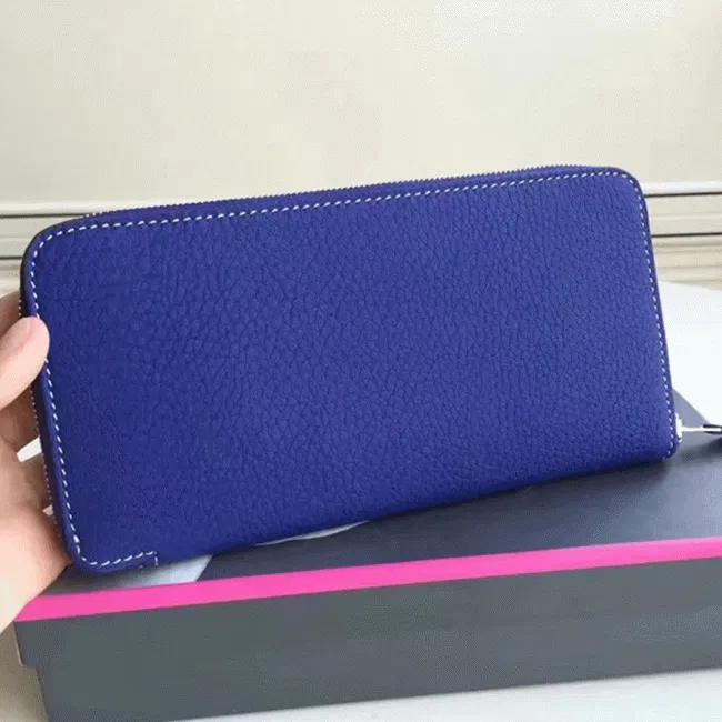Blue Electric Top Hermes Wallet Azap Zipped — image 4