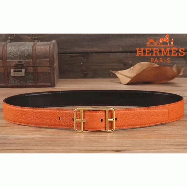 Orange cape cod 32 reversible AAA Hermes belt — image 4