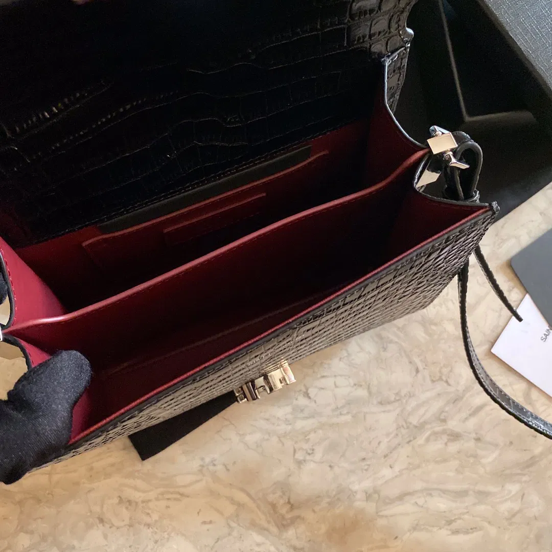 CASSANDRA MONOGRAM CLASP BAG IN MATTE PYTHON — image 3