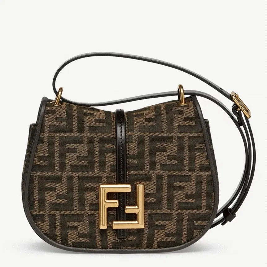 Top Quality Fendi C’mon Small Bag in FF Jacquard Fabric