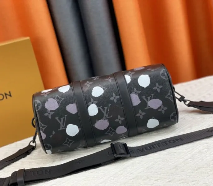 Louis Vuitton X YK Monogram Eclipse Keepall 25 Bandouliere Travel Bag — image 4