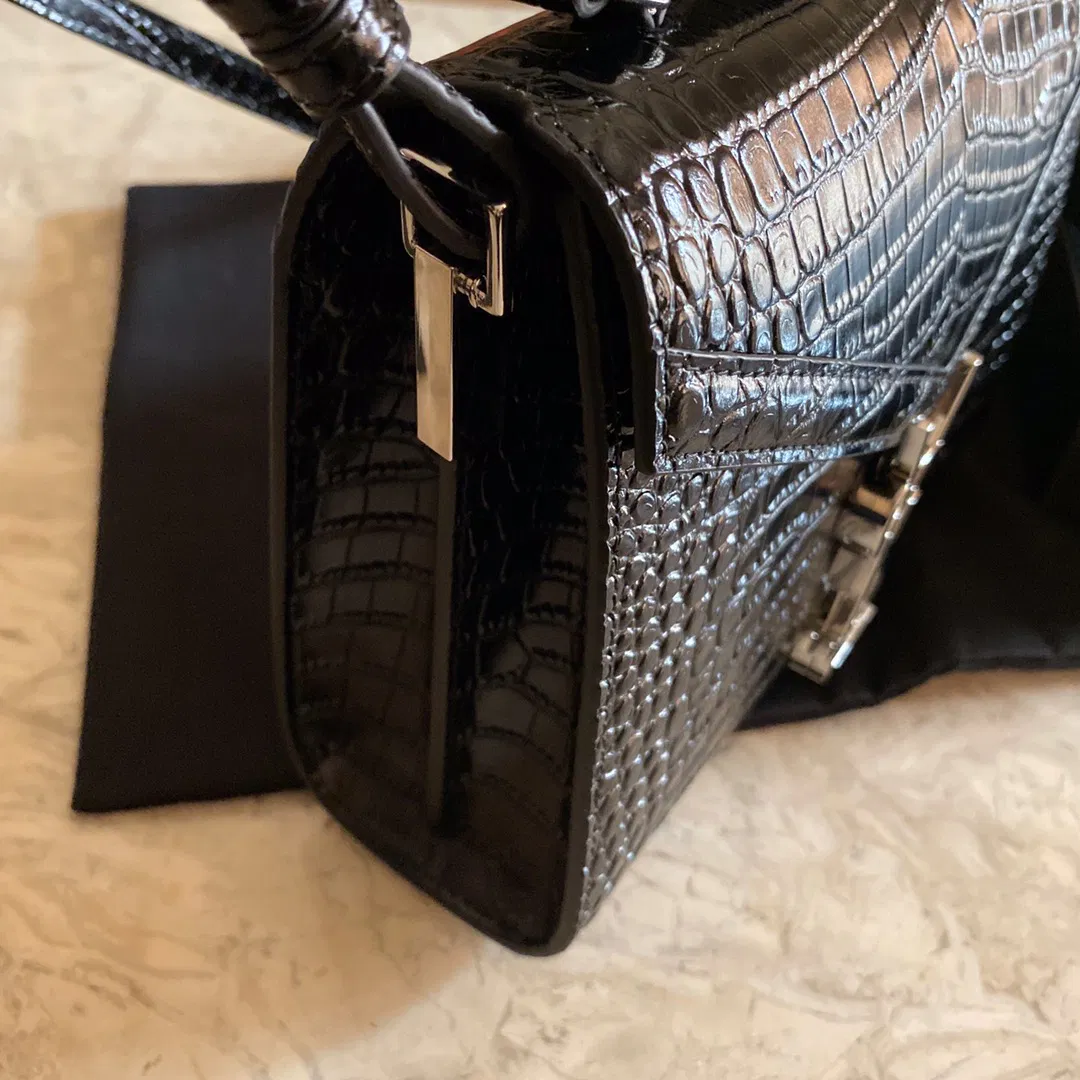 CASSANDRA MONOGRAM CLASP BAG IN MATTE PYTHON — image 6