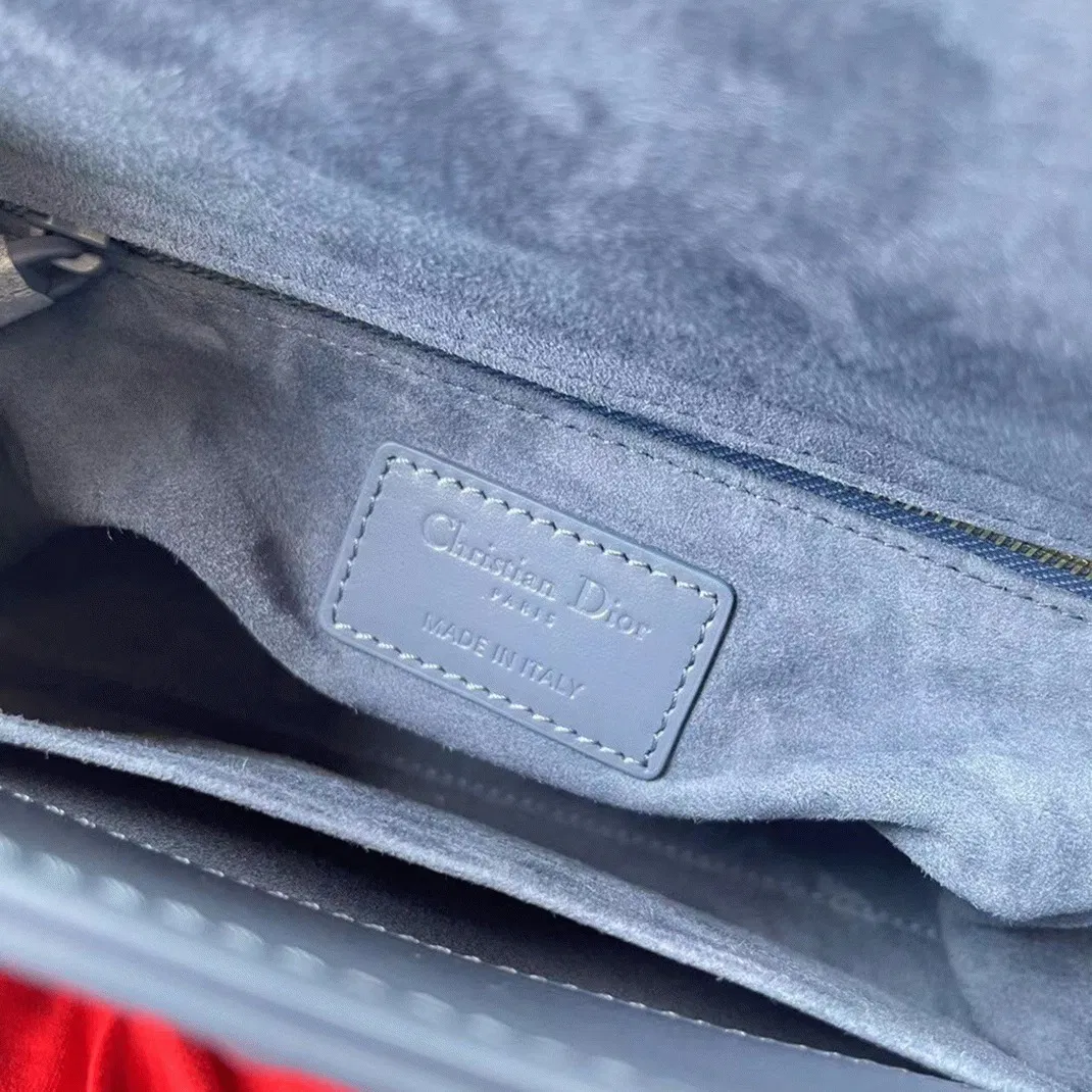 Dior Small Lady Dior My ABCDior Bag in Denim Calfskin with Diamond Motif — image 3