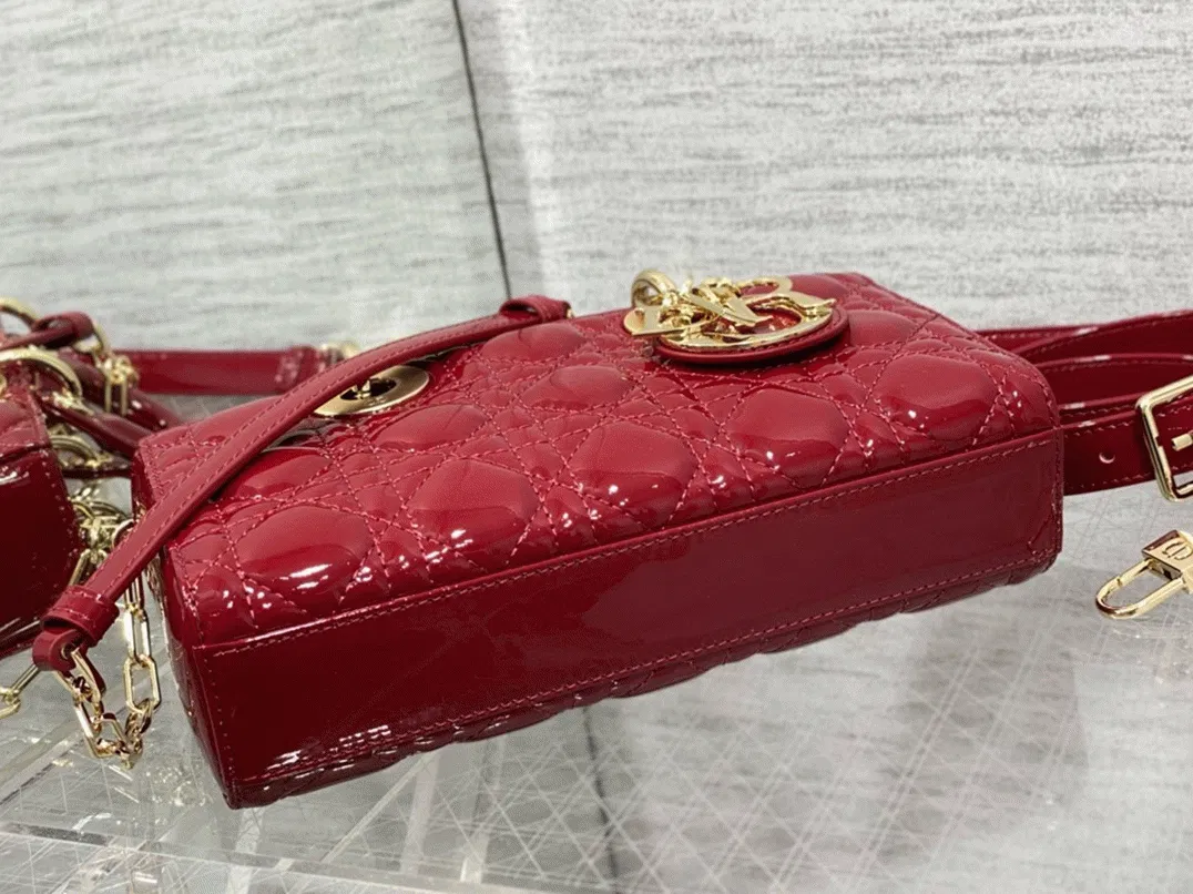 Dior Lady D-Joy Small Bag Imitation in Red — image 2