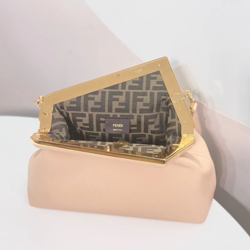 Top Quality Fendi First Medium Bag In Powder Pink Nappa Leather — image 5
