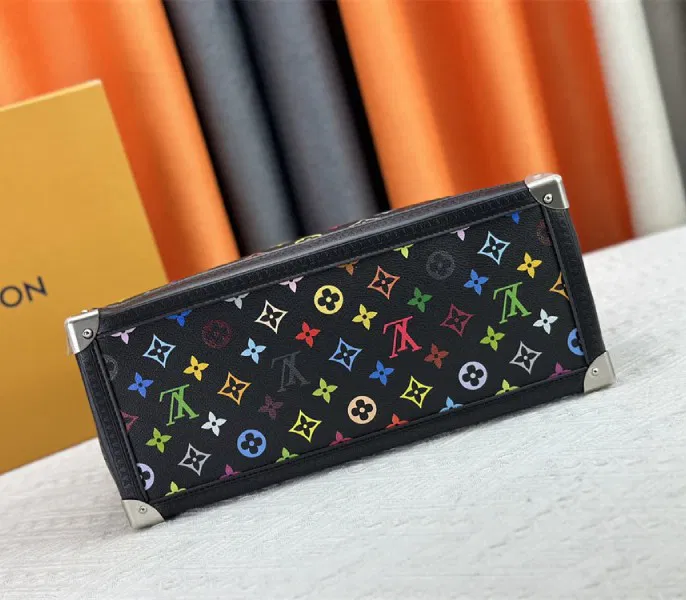 Louis Vuitton X TM Multicolored Onthego MM In Black — image 3