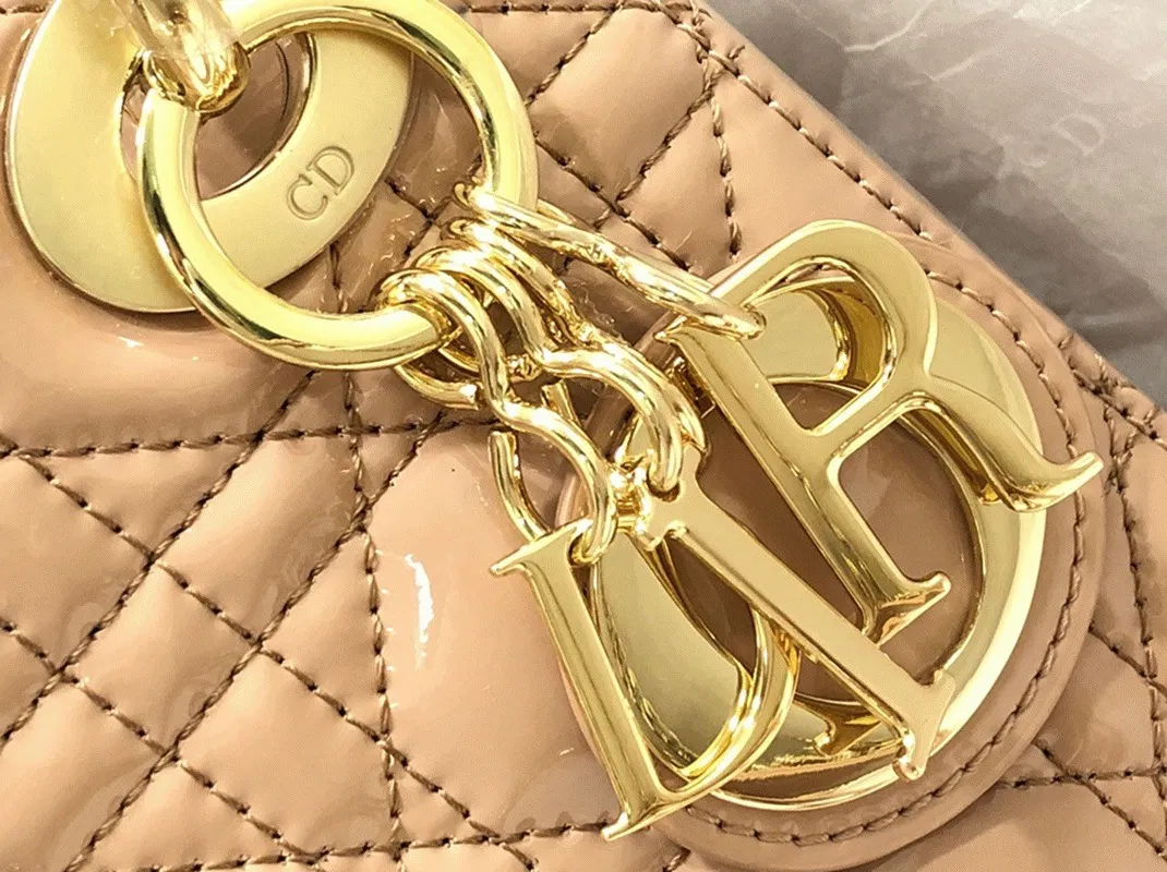 Dior Lady Dior Mini Chain Bag in Nude — image 9