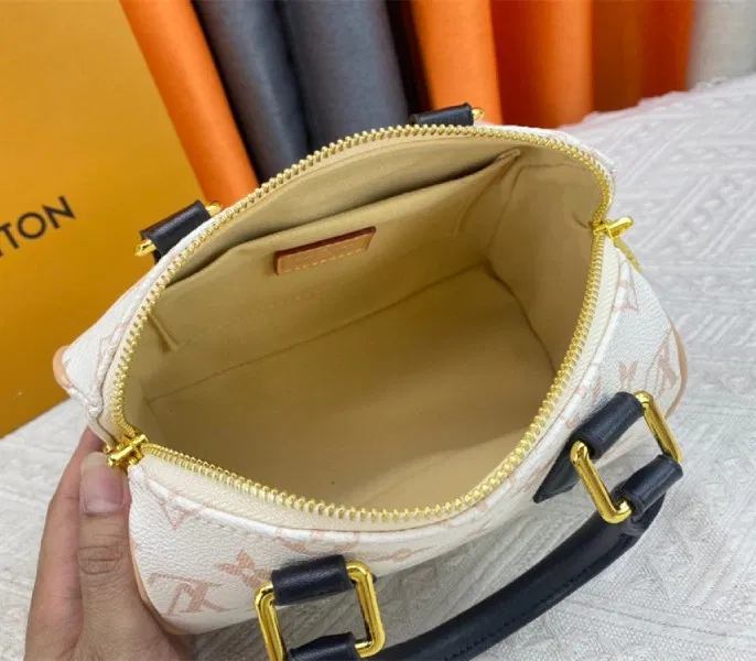 Louis Vuitton Monogram Dune Canvas Speedy 20 Handbag With Strap — image 5