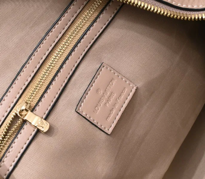 LV Monogram Empreinte Keepall Bandouliere 45 In Tourterelle Gray — image 5