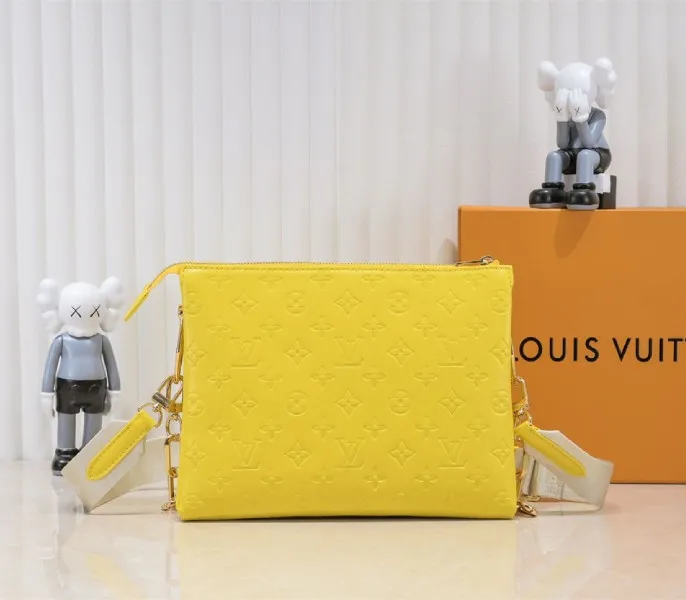 Louis Vuitton Coussin PM Bag In Yellow With Jacquard Strap — image 2