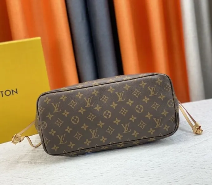 Louis Vuitton X YK Monogram Canvas Neverfull MM Tote With Faces Print — image 5
