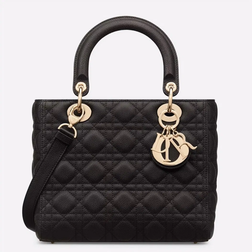 Dior Lady Dior Medium Bag in Noir