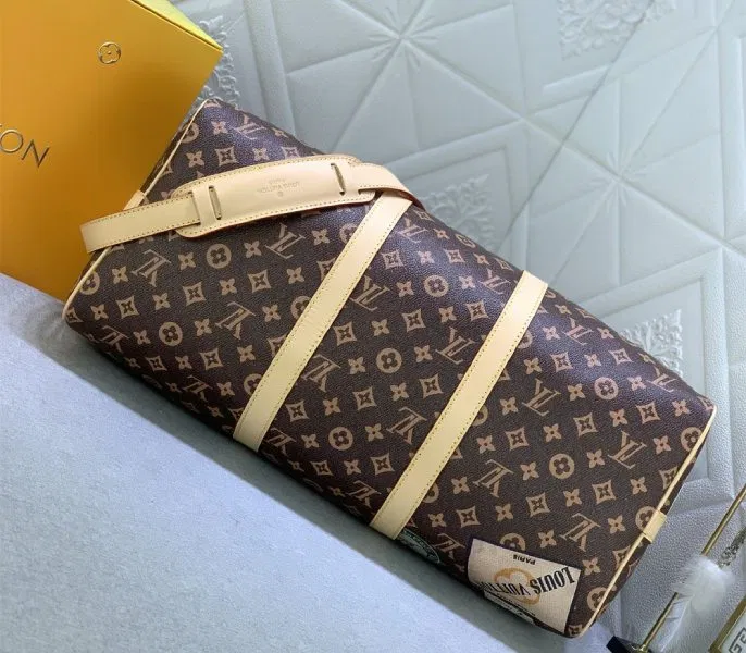 Louis Vuitton Flight Mode Monogram Canvas Keepall Bandouliere 45 Travel Bag — image 4