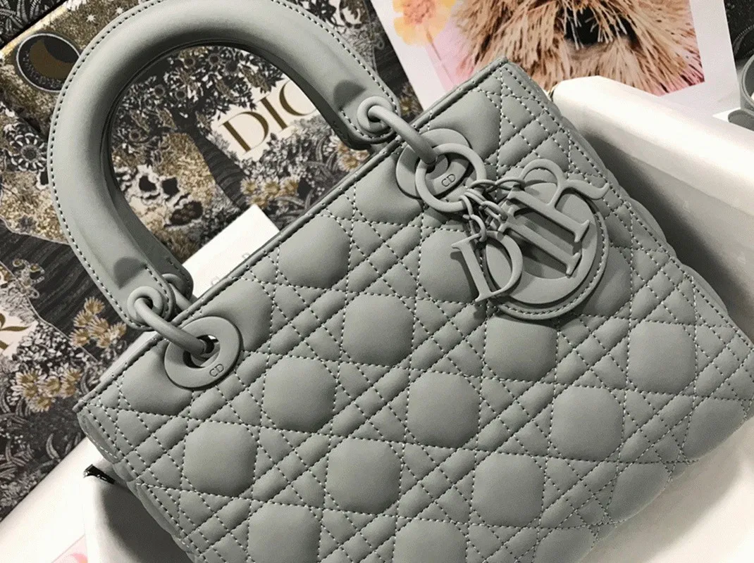 Dior Lady Dior Medium Bag in Grey — image 4